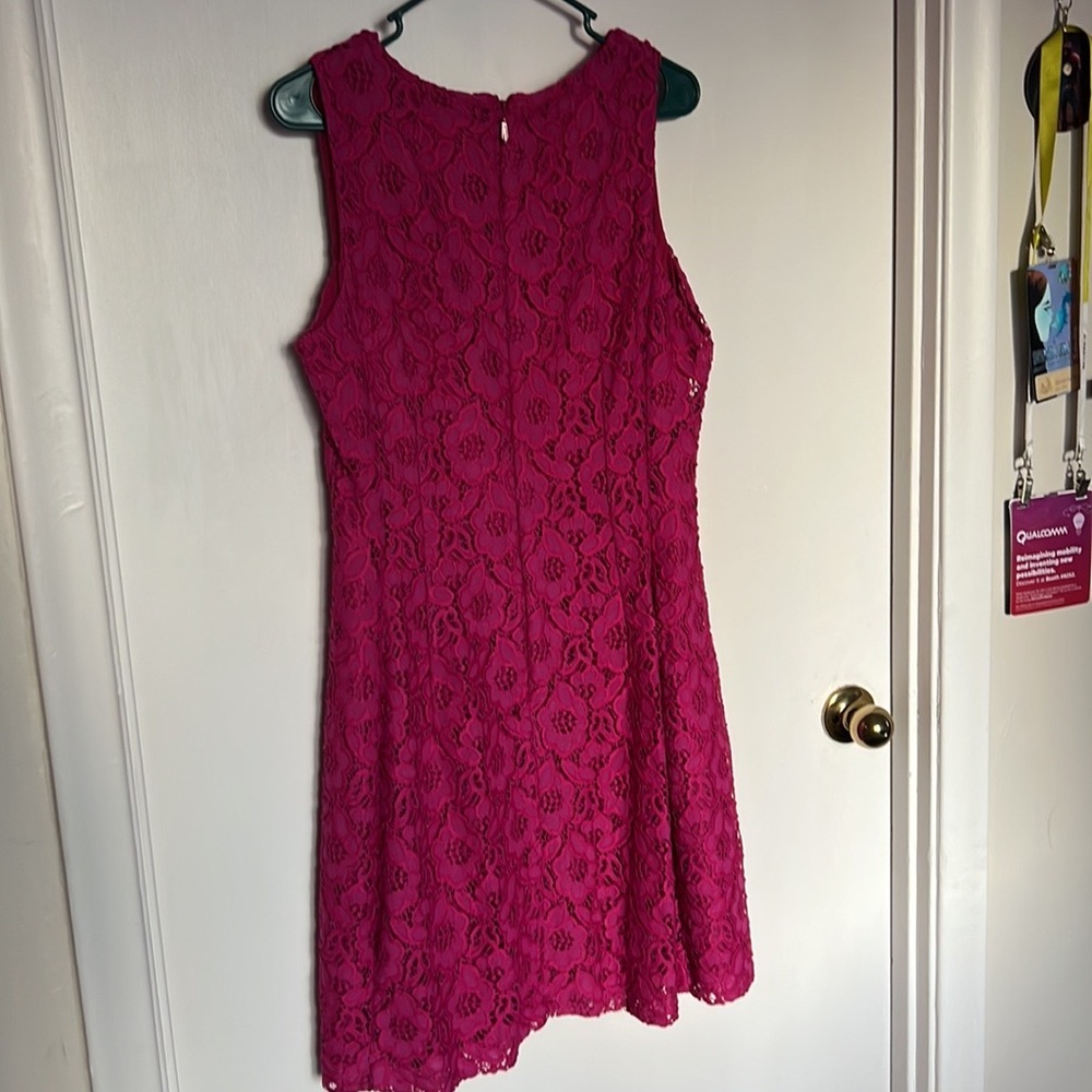 Fuchsia Lace Dress